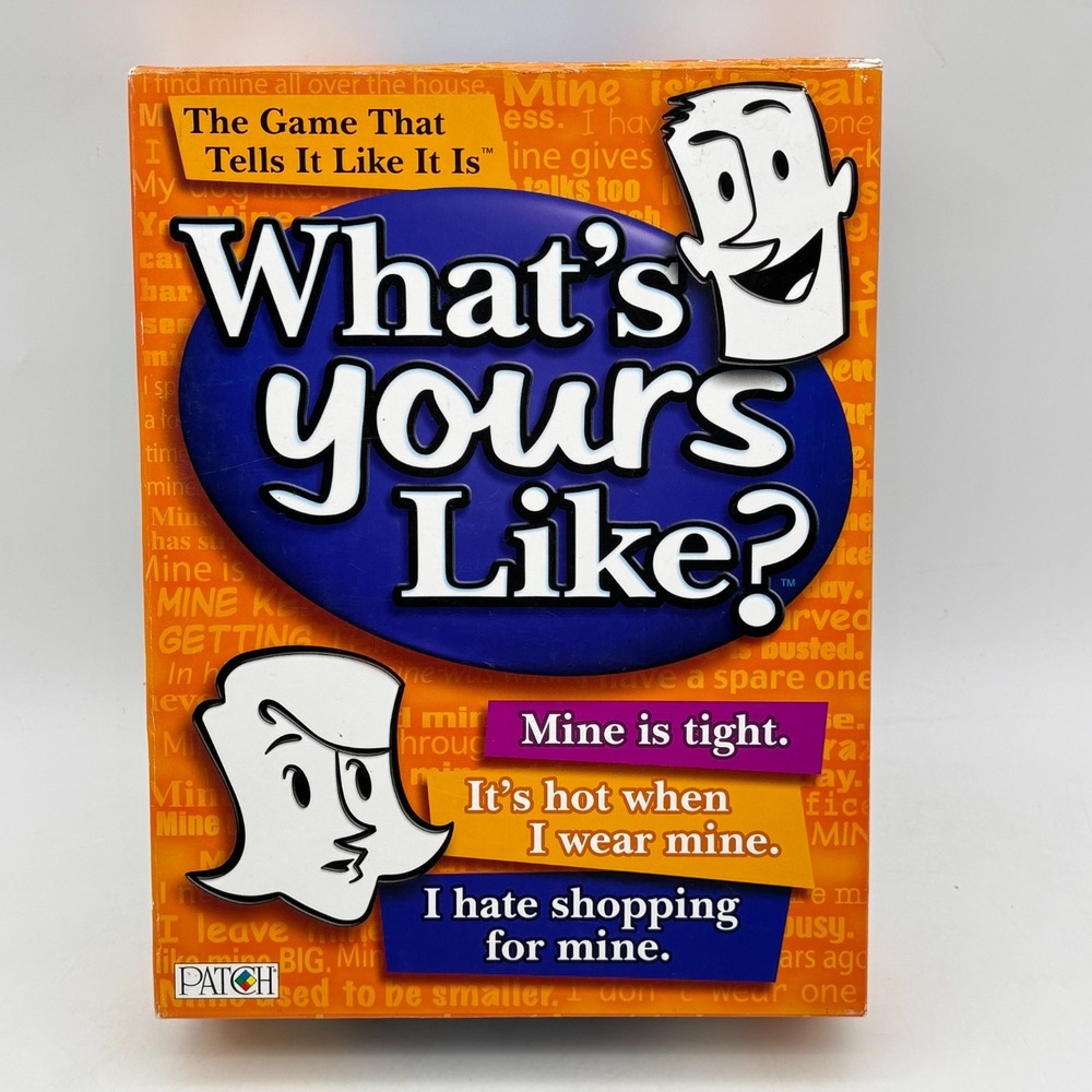 What's Yours Like COMPLETE Patch Products 2007 Party Game